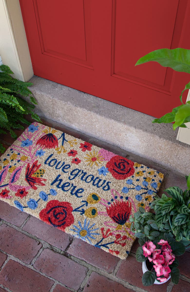 ENTRYWAYS Love Grows Here Doormat, Alternate, color,