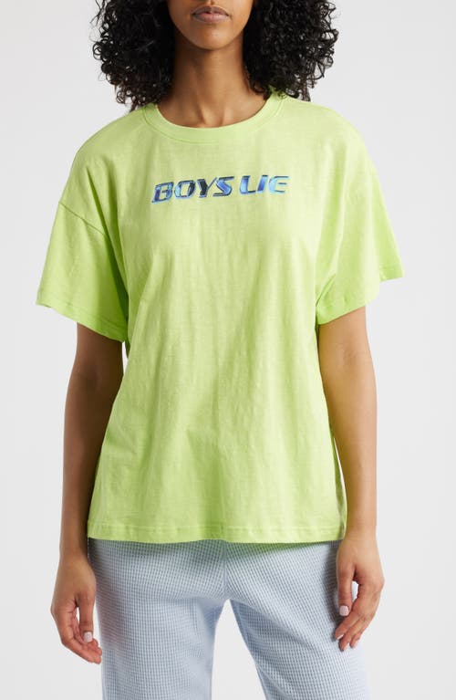 Boys Lie Boys Boys Boys Oversize Cotton Graphic T-shirt