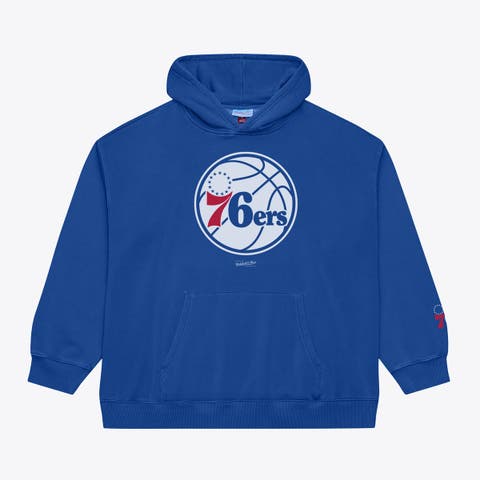 Men's Mitchell & Ness  Royal Philadelphia 76ers Basic Fleece Hoodie