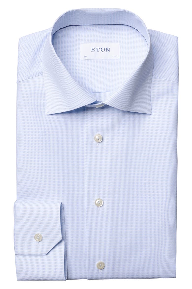 Contemporary Fit Textured Dress Shirt, Alternate, color, BLUE