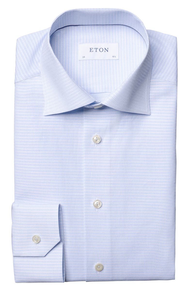 Eton Contemporary Fit Textured Dress Shirt, Alternate, color, 