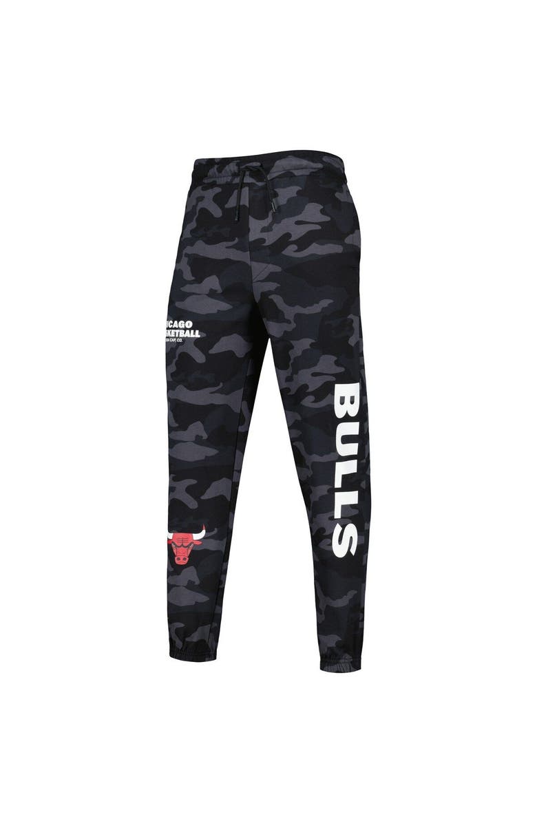 New Era Men's New Era Black/Camo Chicago Bulls Tonal Joggers, Alternate, color, Black