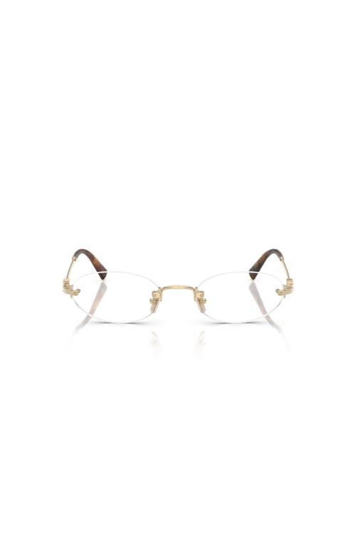 Miu Miu 51mm Oval Optical Glasses