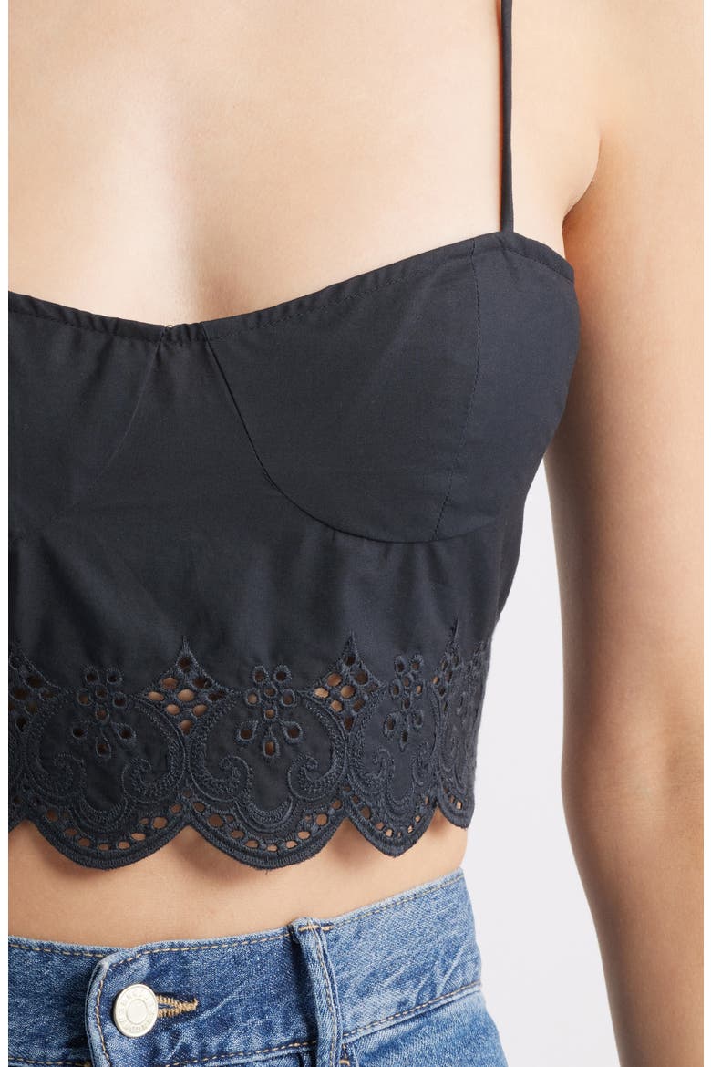 Luisa Crop Top, Alternate, color, BLACK