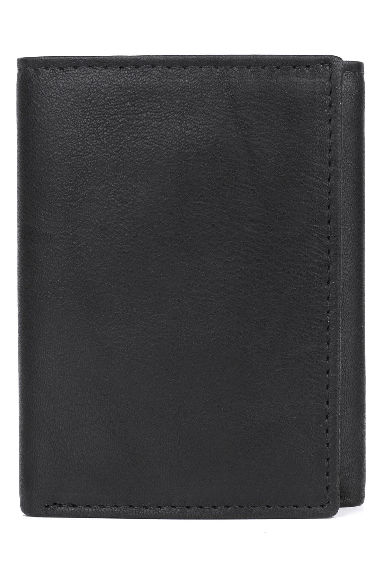 BUXTON RFID Three-Fold Leather Wallet