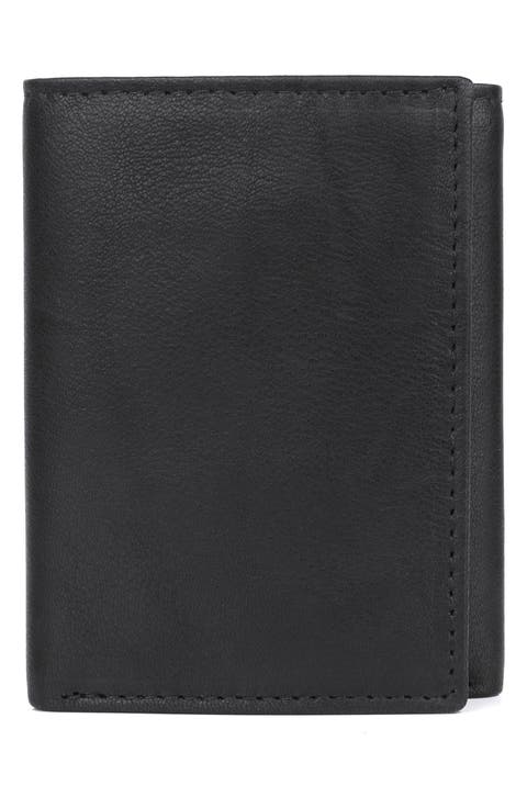 RFID Three-Fold Leather Wallet