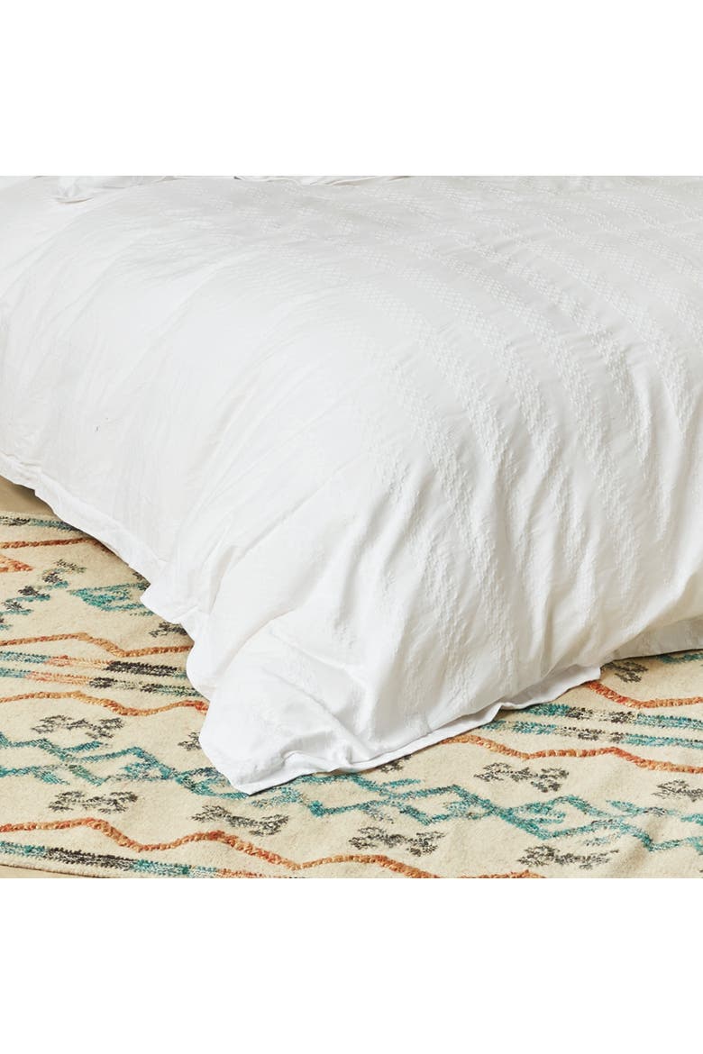 Keller Queen Duvet Cover, Alternate, color, White