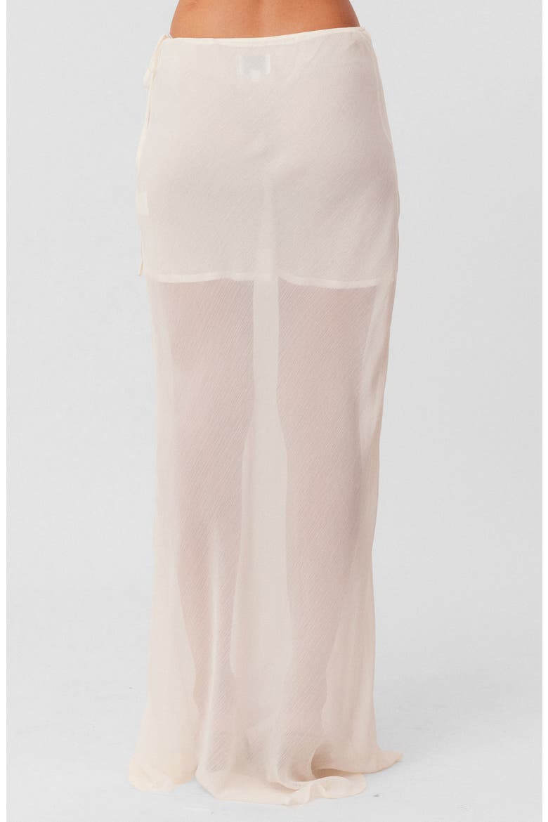 Tamara Sheer Maxi Skirt, Alternate, color, OFF WHITE