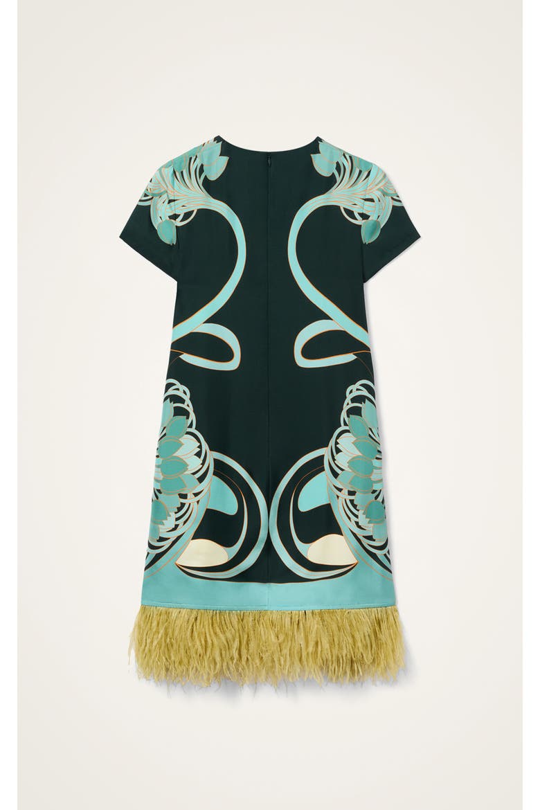 Mini Swing Dress, Alternate, color, Blooming Tulip Dark Green