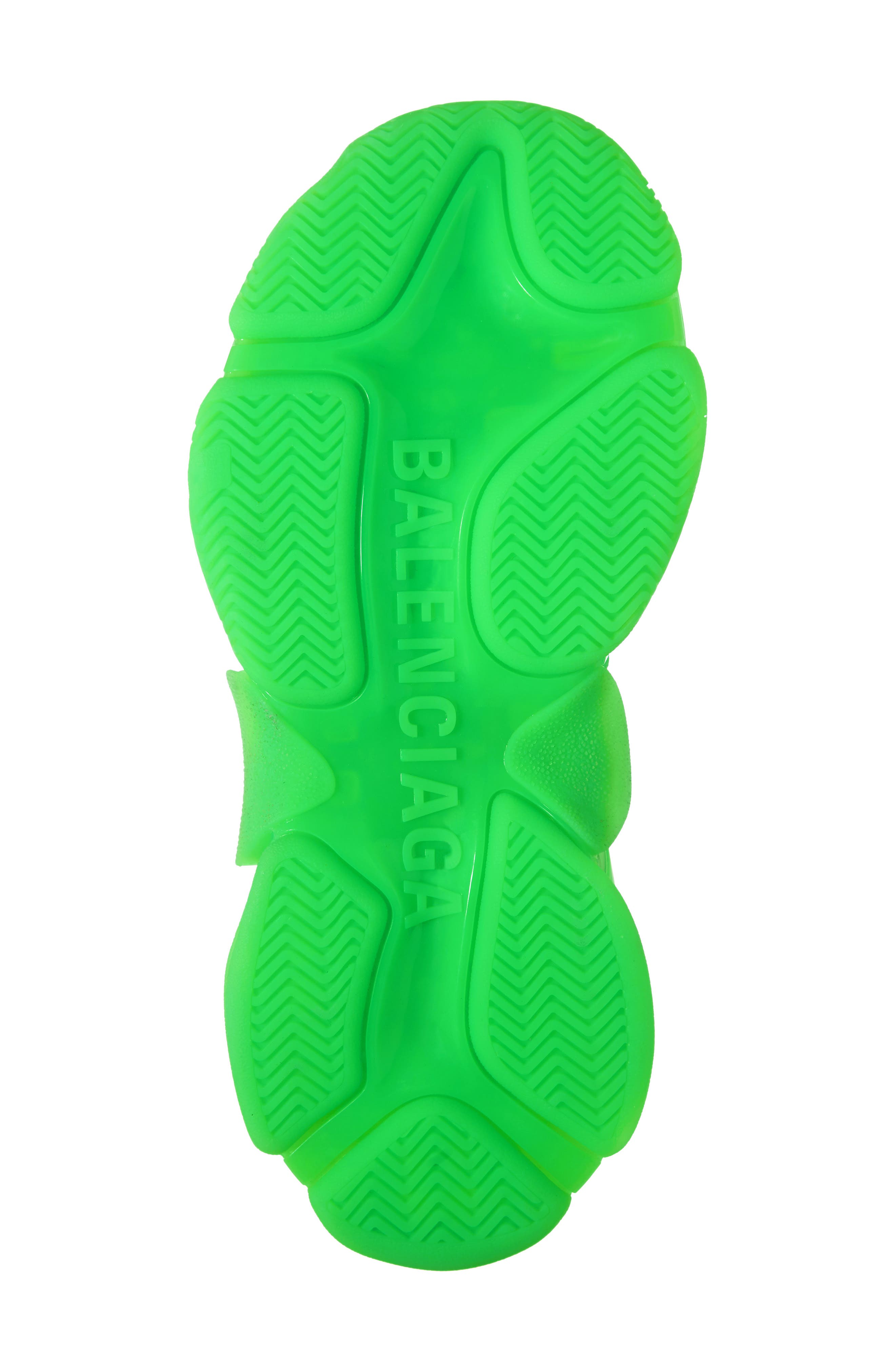 Triple S Low Top Sneaker, Alternate, color, GREEN FLUO
