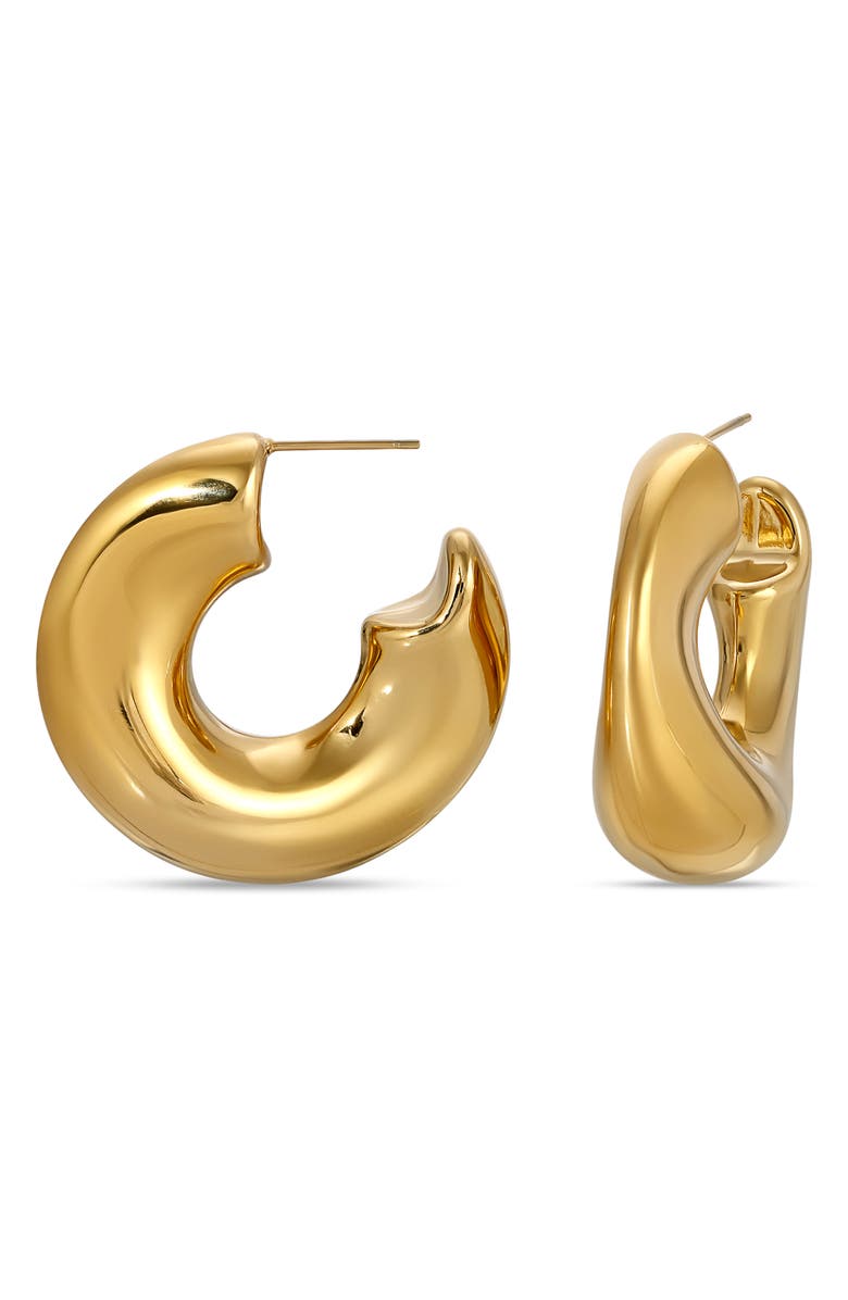 EYE CANDY LOS ANGELES Gianna Bubble Hoop Earrings, Main, color, 