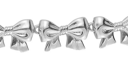 Sphera Milano Bow Necklace In Silver