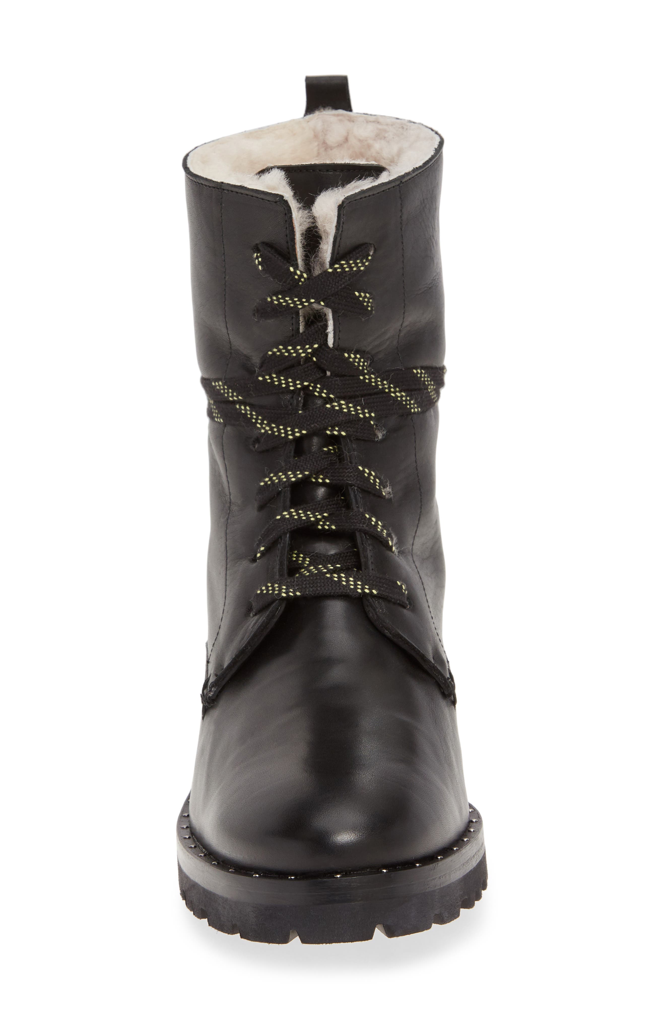 Freda Salvador Genuine Shearling Lined Hiker Boot, Alternate, color, 