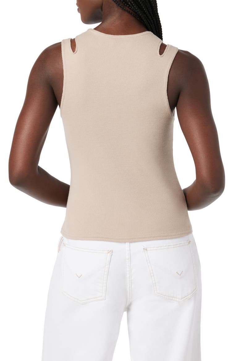 High Neck Cut Out Tank, Alternate, color, CAMEL