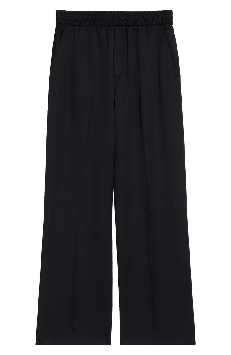 Golden Goose Lennon Virgin Wool Twill Joggers, Alternate, color, Black