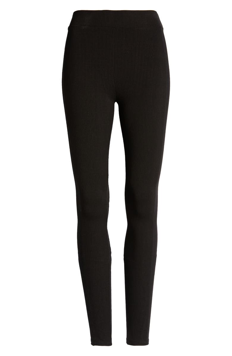 Naked Wardrobe Snatched to the Side Ribbed Leggings, Alternate, color,