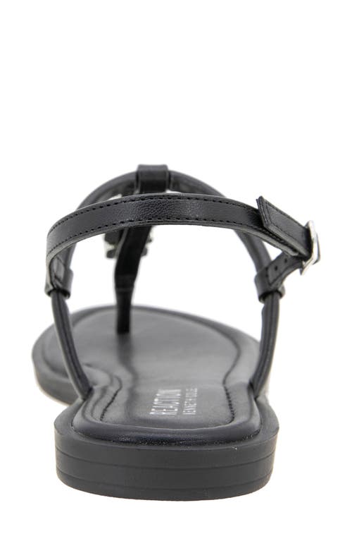 Reaction Kenneth Cole Sera T-strap Sandal In Black
