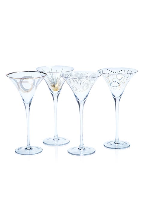 Festivity Set of 4 Martini Glasses