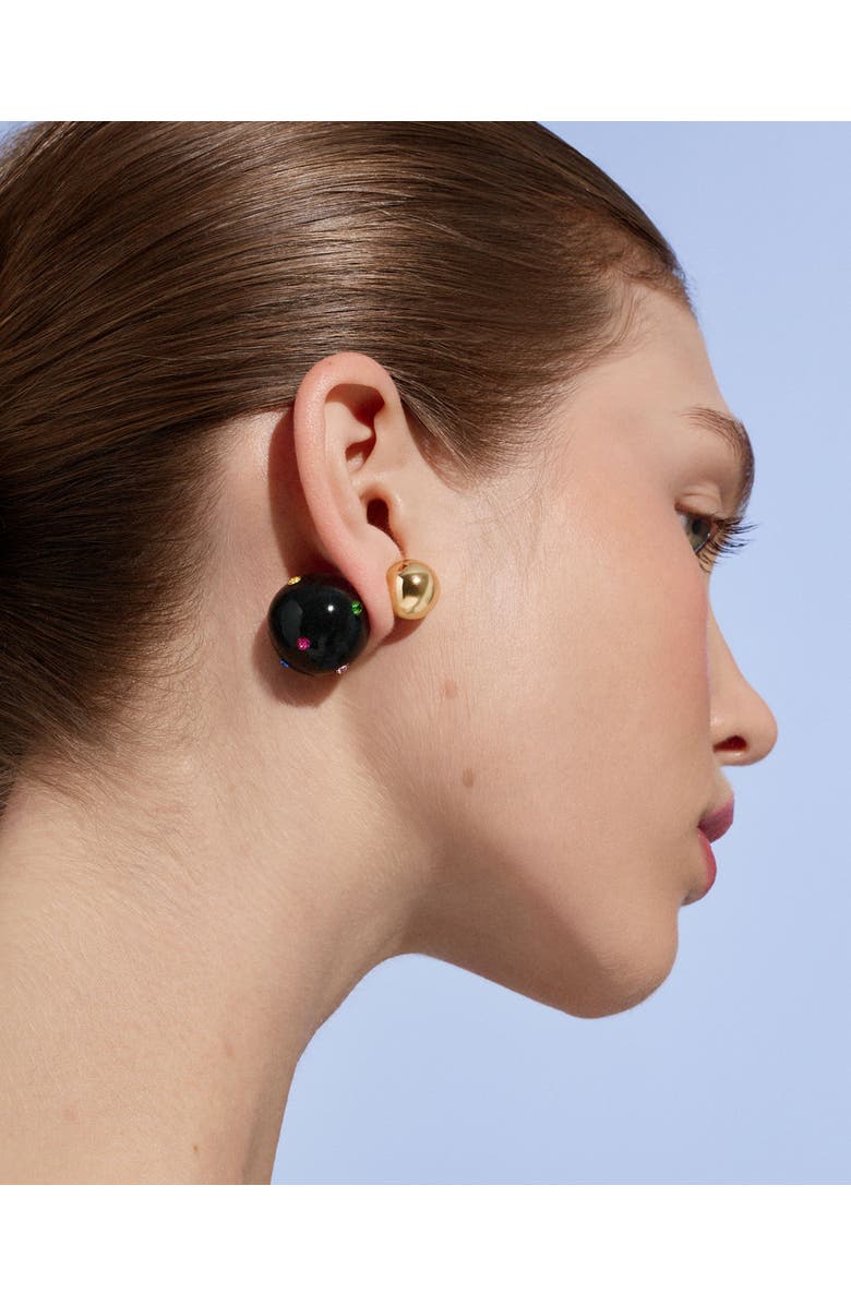 Saulė Label Lilou Jet Earrings, Alternate, color, Raven