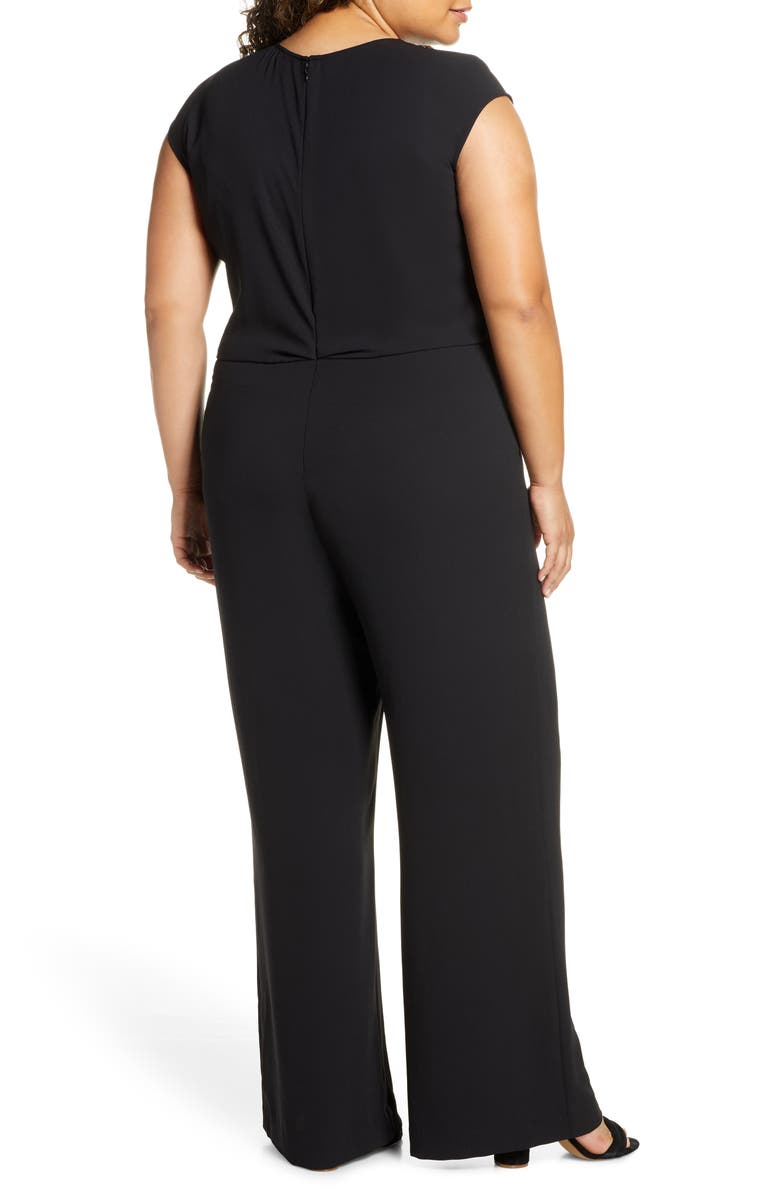 Vince Camuto Tie Front Jumpsuit, Alternate, color, 