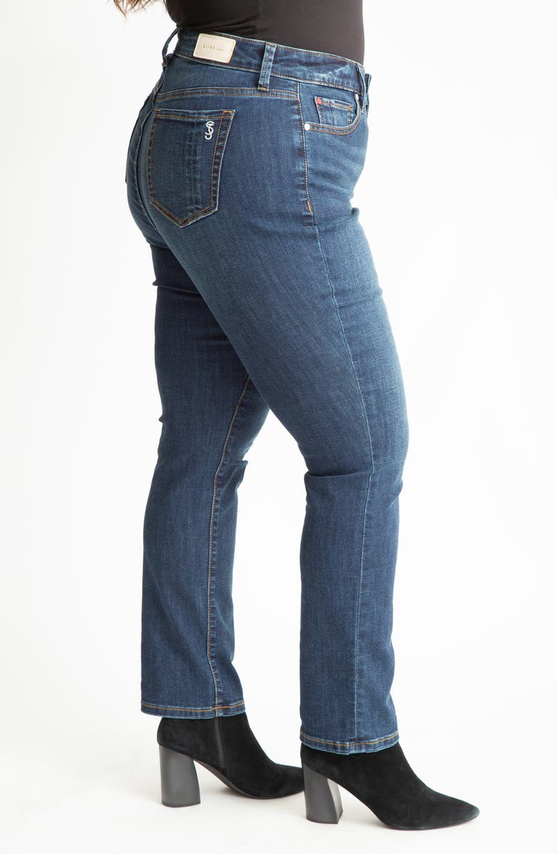 SLINK Jeans High Waist Straight Leg Jeans, Alternate, color, Maya