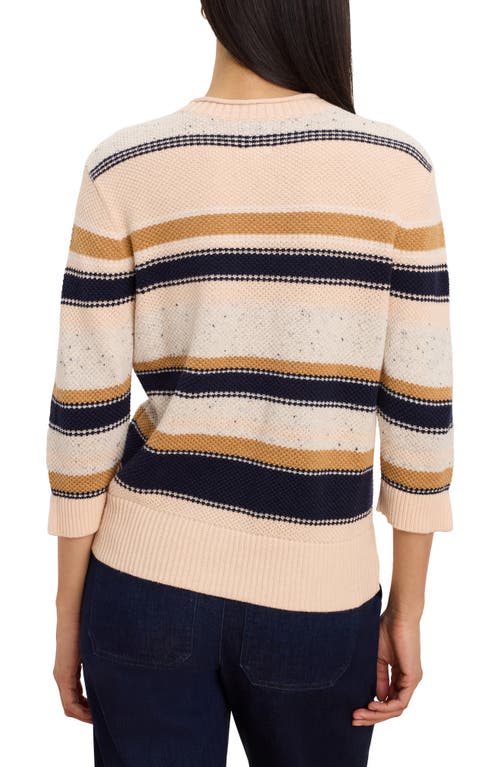 Nic + Zoe Nic+zoe Mixed Stripe Sweater In White