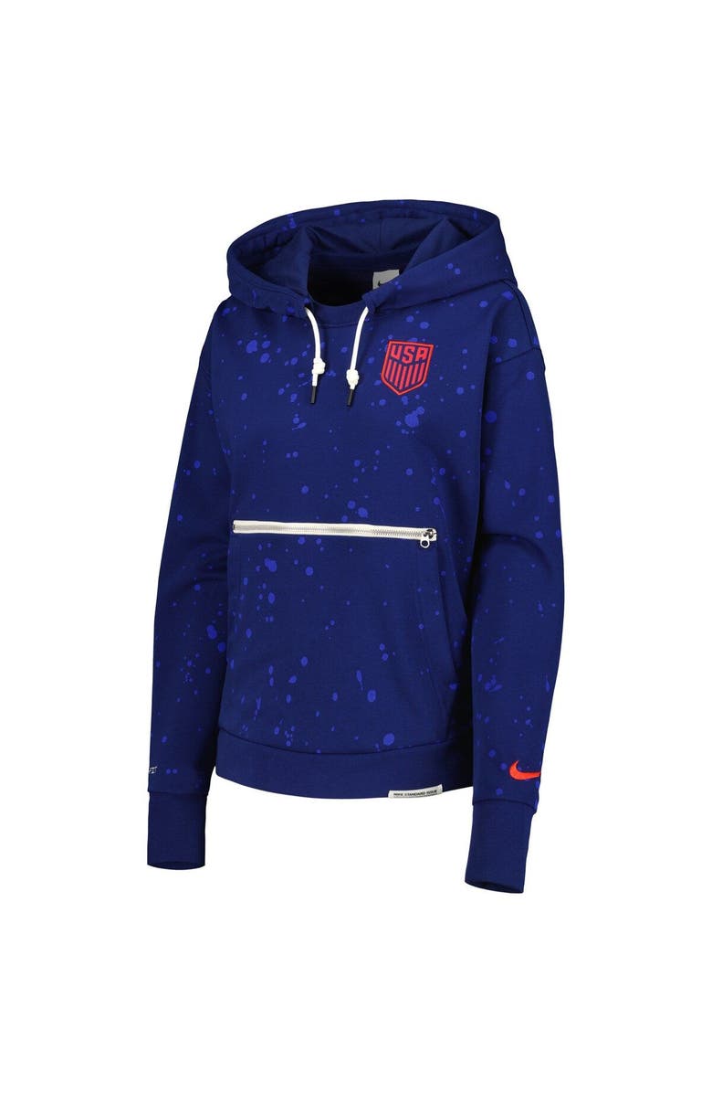 Nike Women's  Nike Navy USMNT Standard Issue Pullover Hoodie, Alternate, color, Navy