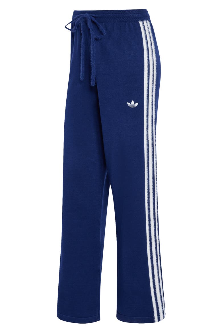Knit Track Pants, Alternate, color, DARK BLUE/ WHITE