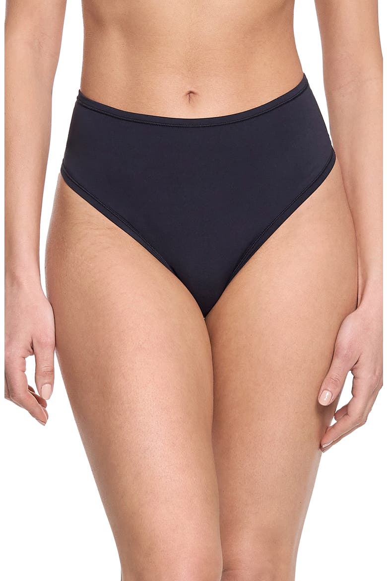 YourFit™ High Waist Thong, Main, color, BLACK
