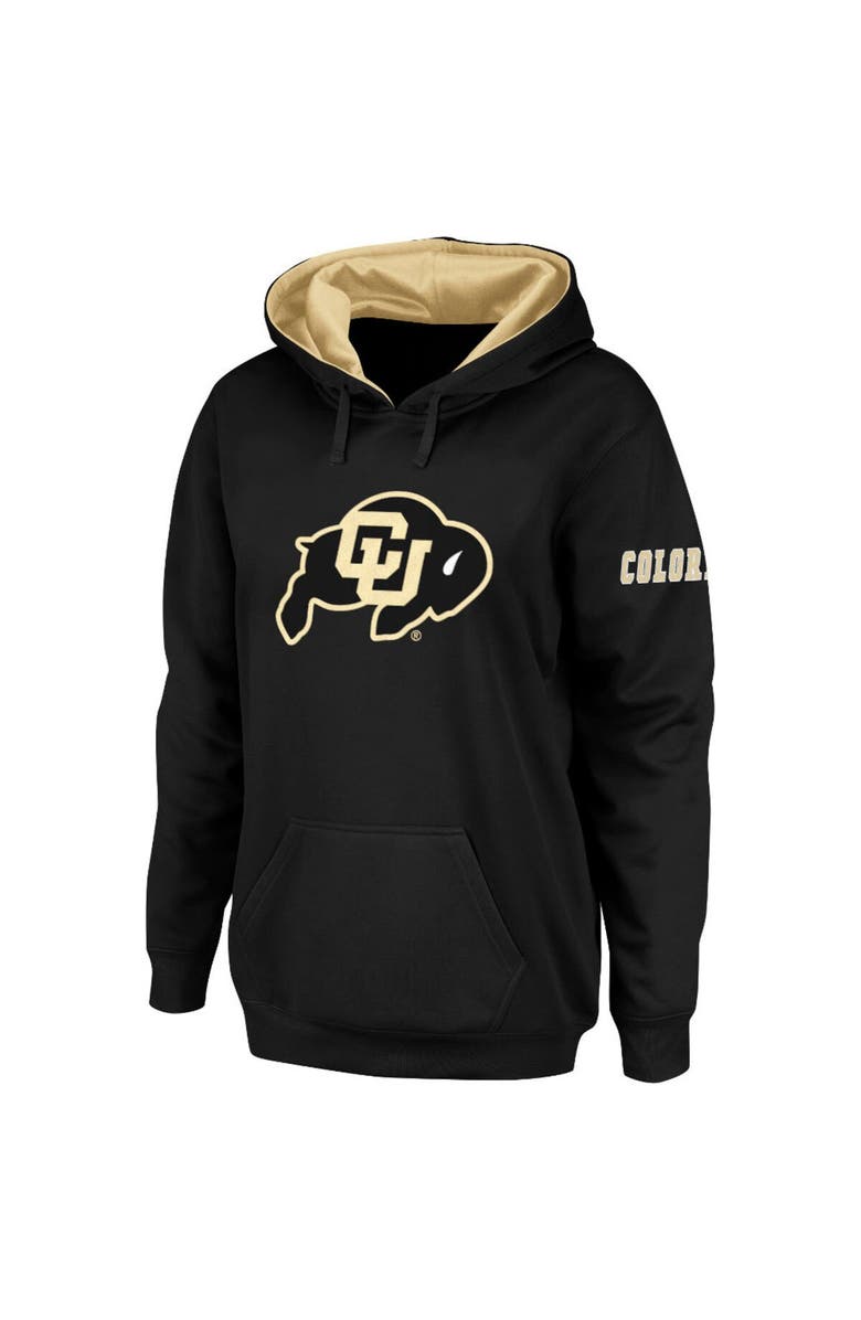 STADIUM ATHLETIC Women's Stadium Athletic Black Colorado Buffaloes Big Logo Pullover Hoodie, Main, color, Black
