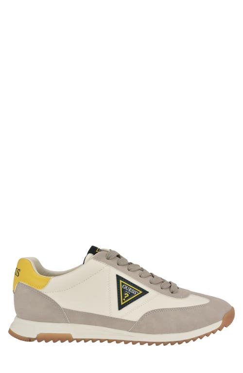 Guess Gobert Sneaker In Beige/cream Multi