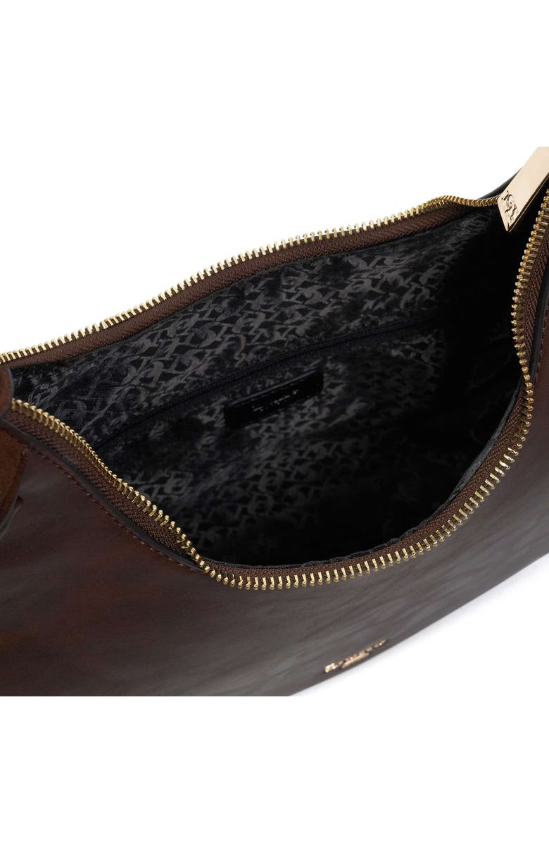 Dune London Dedicated Faux Leather Shoulder Bag, Alternate, color, Brown