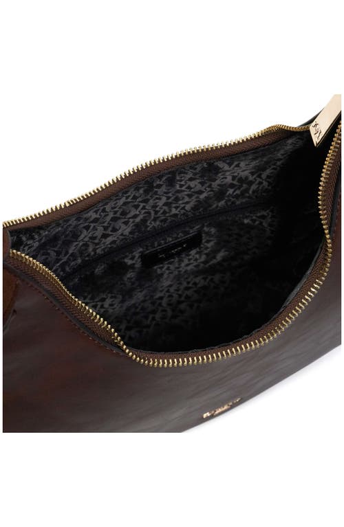 Dune London Dedicated Faux Leather Shoulder Bag In Brown