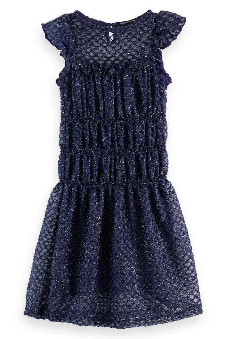 Kids' Fancy Party Dress, Main, color, PEACOAT