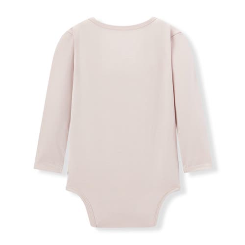 Milkbarn Luxe Solid Long Sleeve One Piece In Neutral