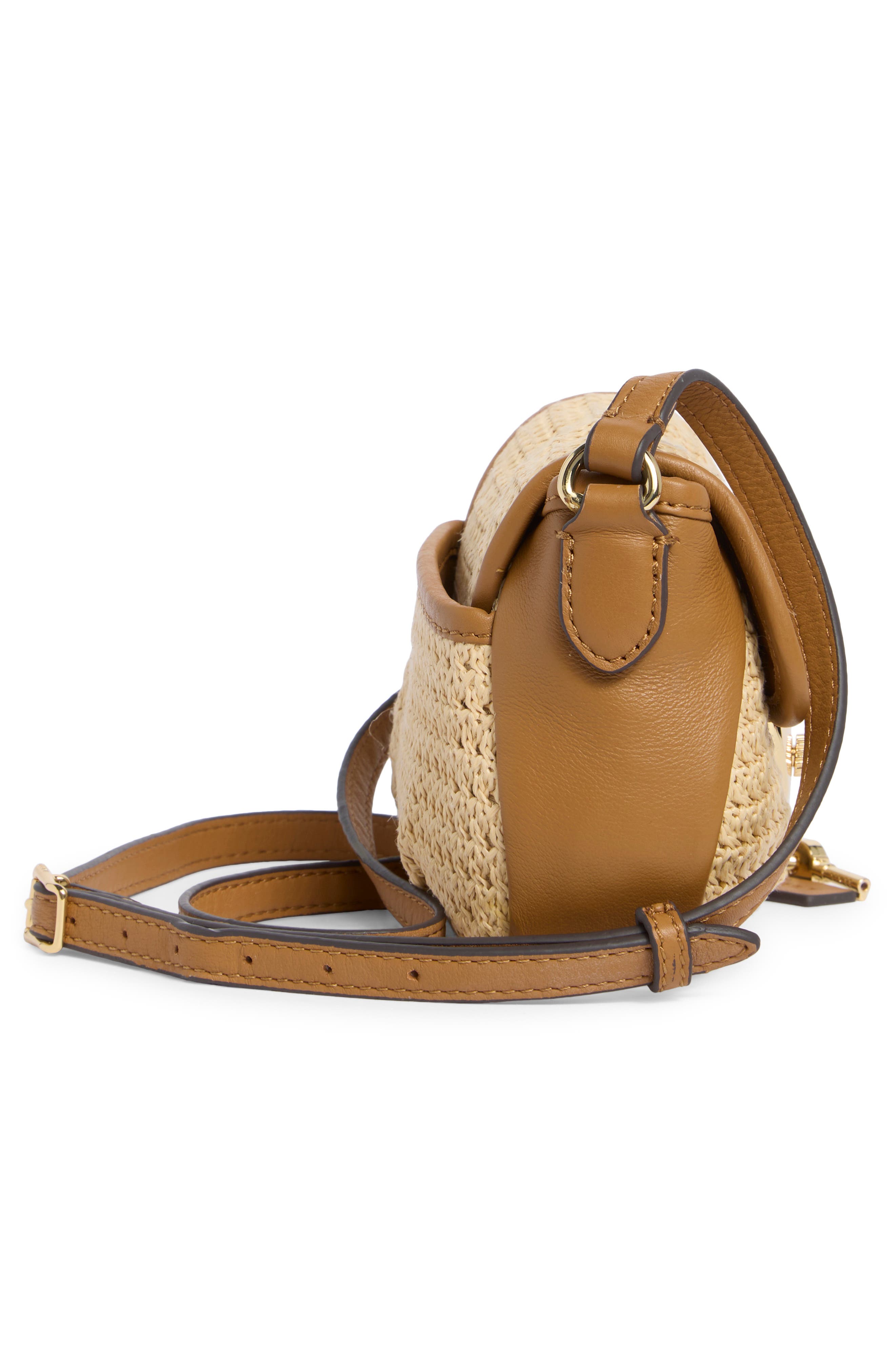 AIMEE Mini Cannes Flap Crossbody Bag, Alternate, color, Raffia Canyon