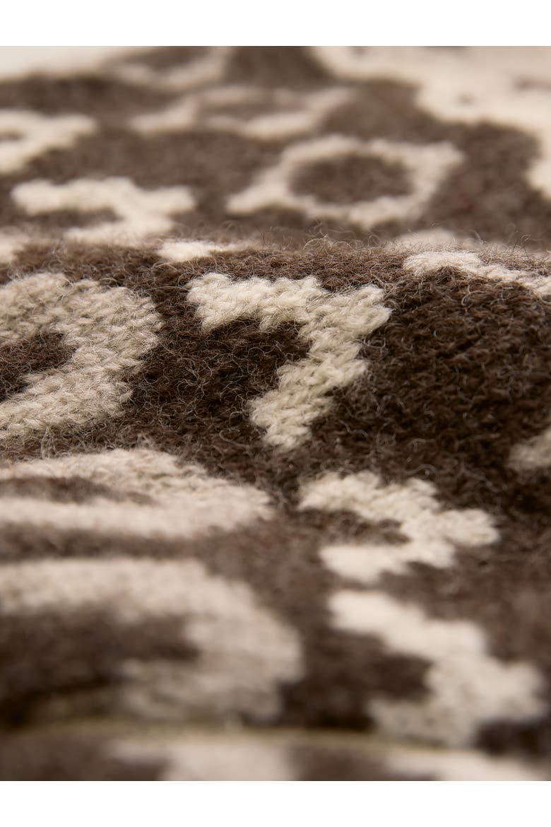 Brit Wool Chevron Yoke Cardi, Alternate, color, Oatmeal