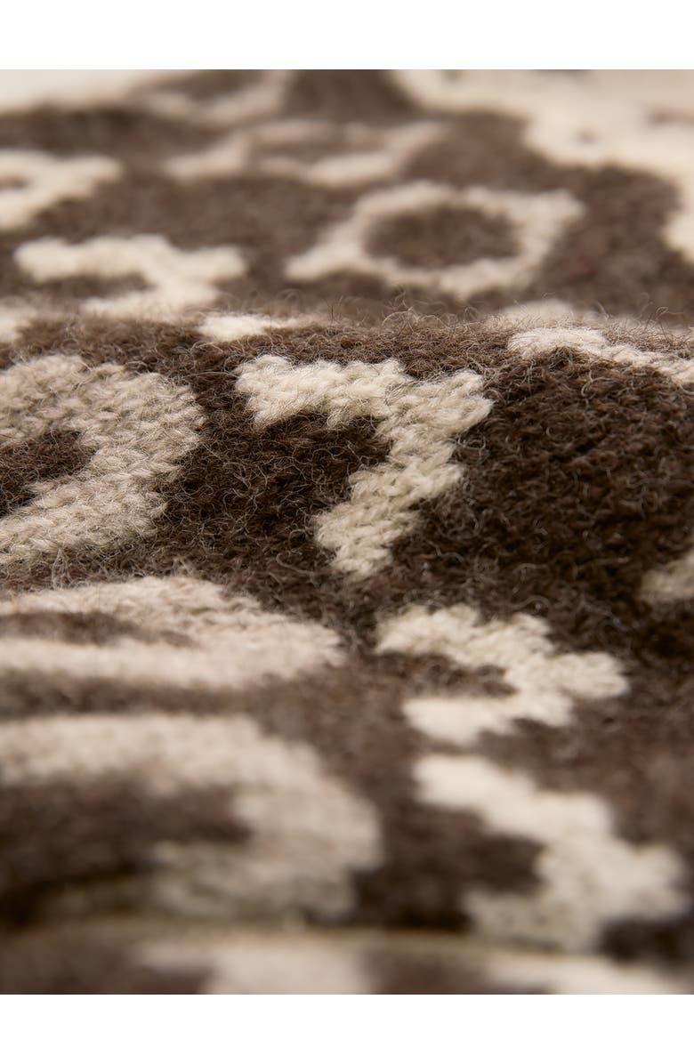 Celtic & Co. Brit Wool Chevron Yoke Cardi, Alternate, color, Oatmeal