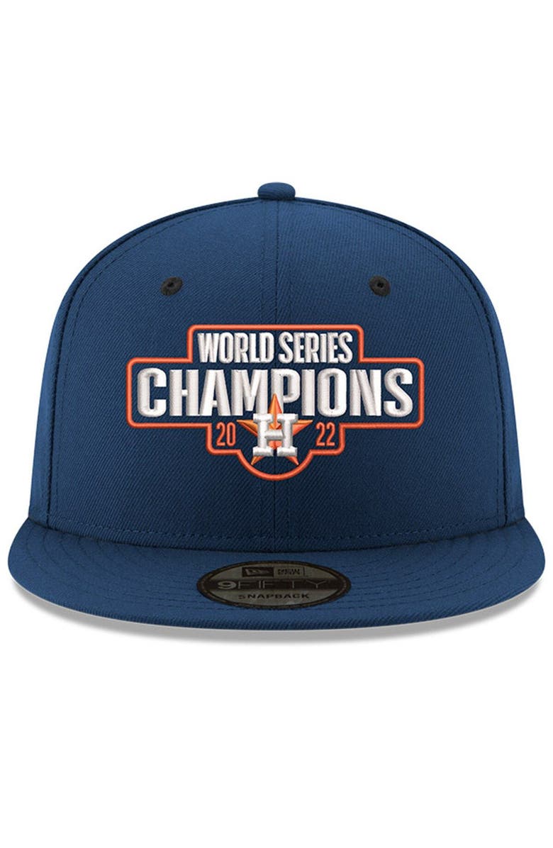 New Era Men's New Era Navy Houston Astros 2022 World Series Champions Statement 9FIFTY Snapback Hat, Alternate, color, 