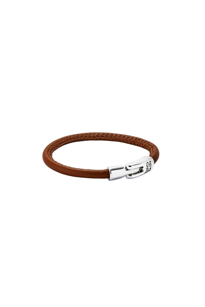 Camel Leather Strap, Alternate, color, Silver