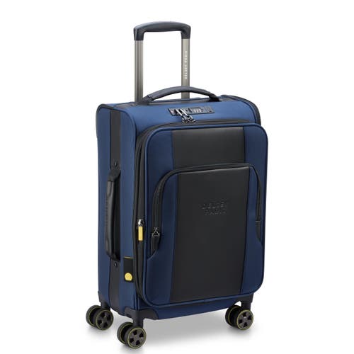 Delsey Paris Wagram 20" Carry On Softside Expandable Luggage With Spinner Wheels In Navy