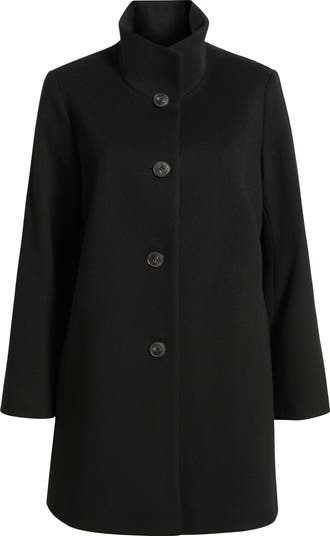 Fleurette Grace Stand Collar Wool Coat | Nordstrom