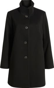 Fleurette Grace Stand Collar Wool Coat
