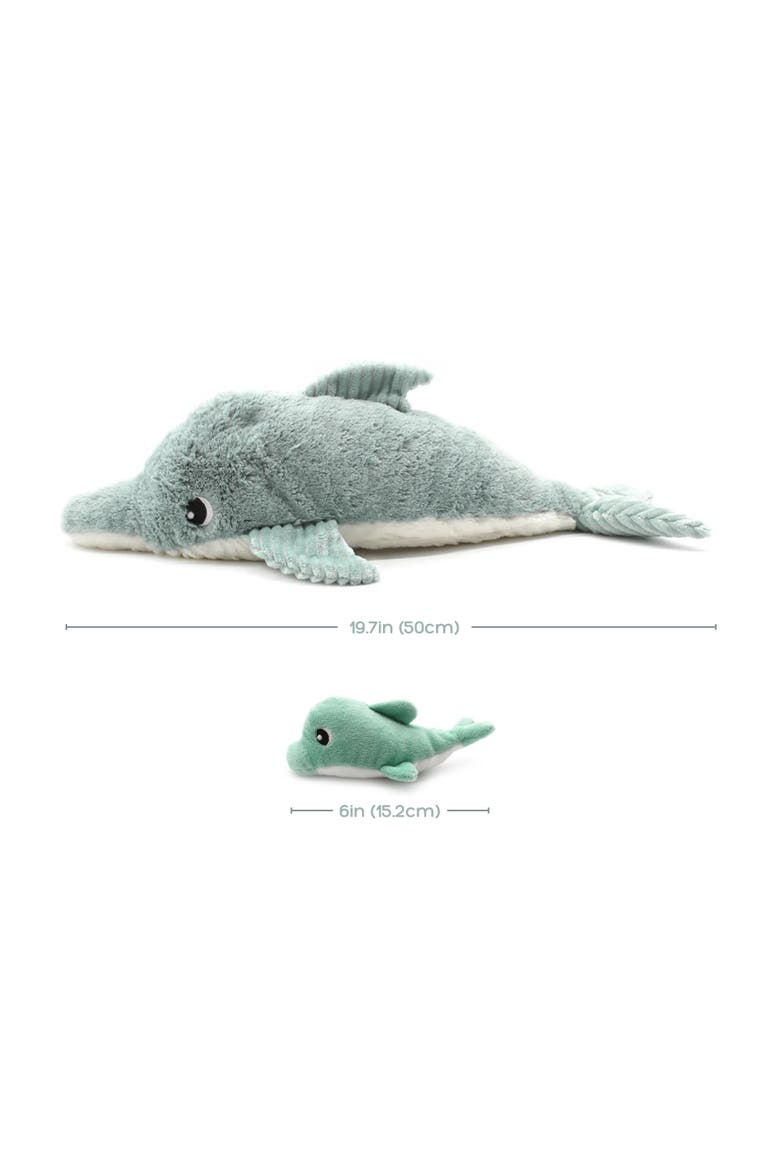 Dolphin Mom & Her Baby - Secret Keeper Plush Toy, Eco-Friendly, Soft & Washable, Alternate, color, Mint