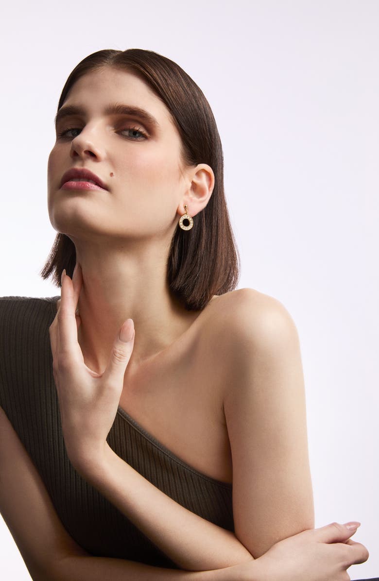 Susan Caplan 1990s Vintage Circular Drop Earrings, Alternate, color, Circular Drop