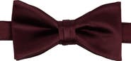 Brooklyn Brigade Men's Solid Satin Pre-Tied Bow Tie