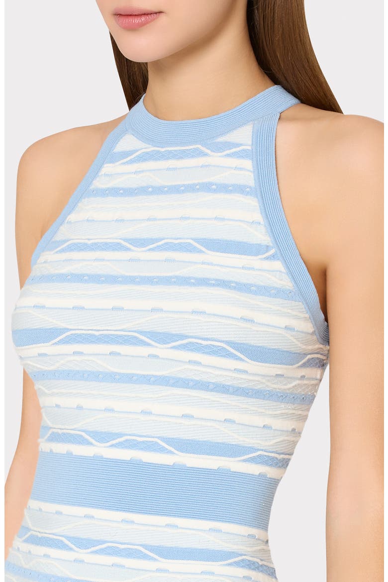 Sadie Stripe Sleeveless Minidress, Alternate, color, BLUE MULTI
