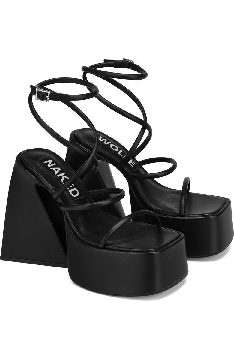 Naked Wolfe Angel Ankle Strap Platform Sandal, Main, color,