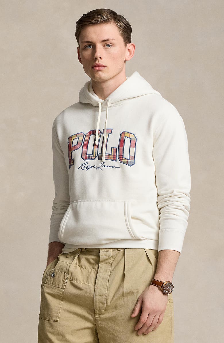 Polo Ralph Lauren Logo Appliqué Hoodie, Alternate, color, Nevis
