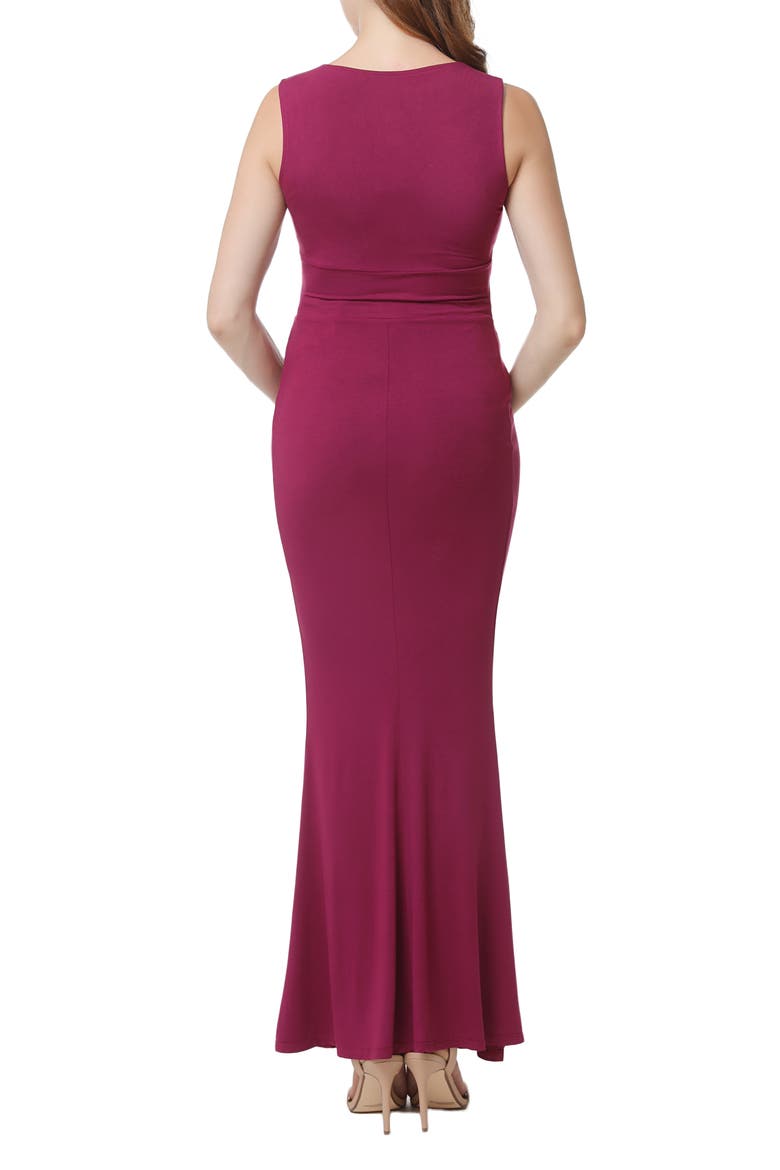 Edrei Maternity Mermaid Gown, Alternate, color, BERRY